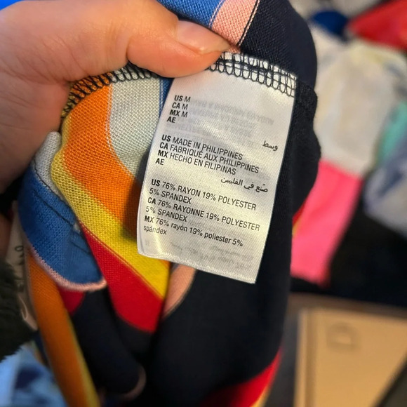 NWT Style & Co Rainbow Stripe Lightweight Sweater - Picture 4 of 4